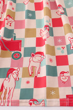 Checkered bamboo dress