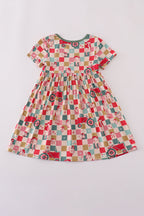 Checkered bamboo dress