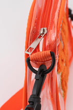 Orange GAME DAY french knot single-shoulder bag