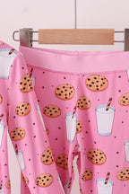 Pink milk cookie bamboo pajamas set