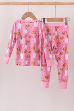Pink milk cookie bamboo pajamas set