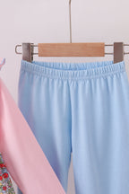 Pink Christmas Tree Applique Ruffle Set