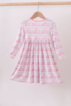Pink train bamboo pajamas dress