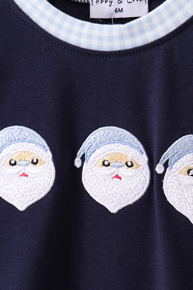 Santa Claus Embroidery Romper