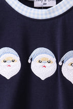 Santa Claus Embroidery Romper