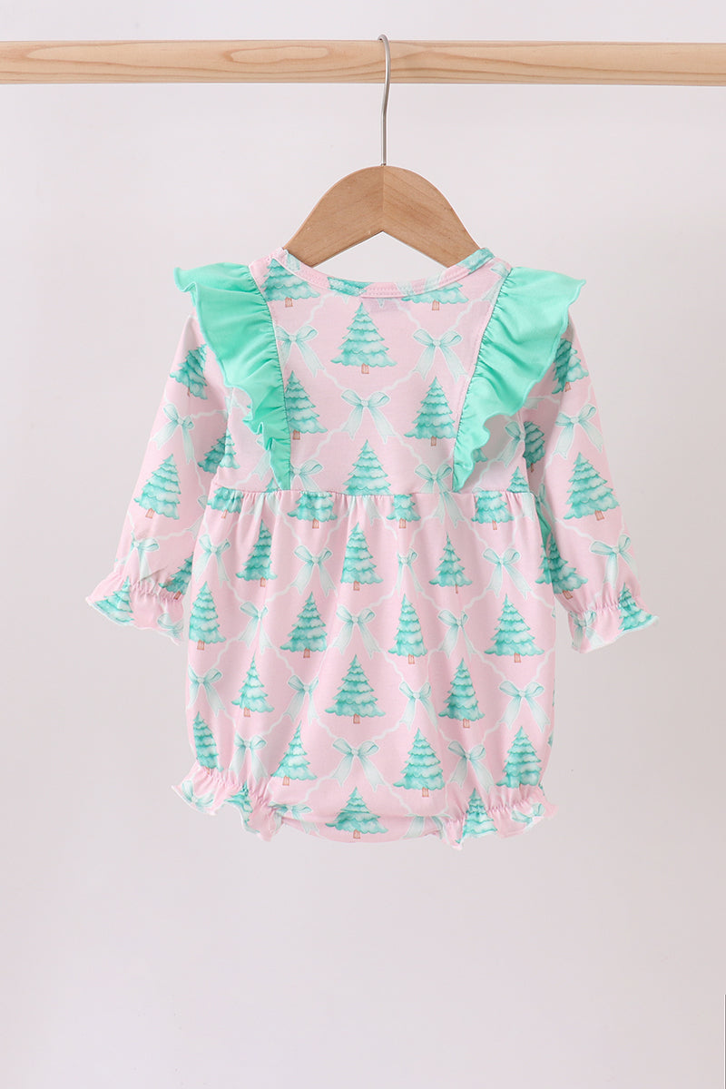 Ruffle Pink Christmas Tree Bubble