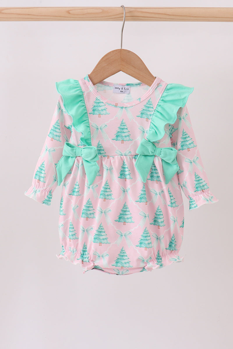 Ruffle Pink Christmas Tree Bubble