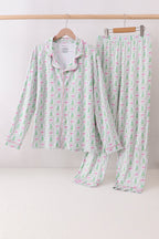 Green christmas tree mom pajama set
