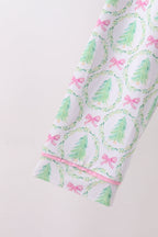 Green christmas tree mom pajama set