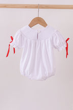 White santa claus smocked bubble