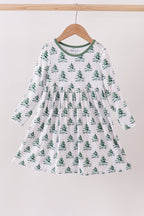 Green christmas tree bamboo dress