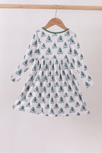 Green christmas tree bamboo dress