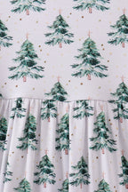 Green christmas tree bamboo dress