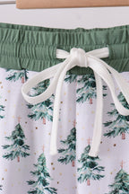 Green christmas tree bamboo mom pants