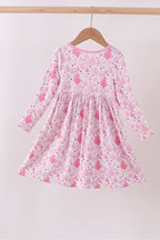 Pink christmas tree bamboo dress