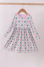 Pink christmas tree bamboo dress