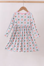 Pink christmas tree bamboo dress