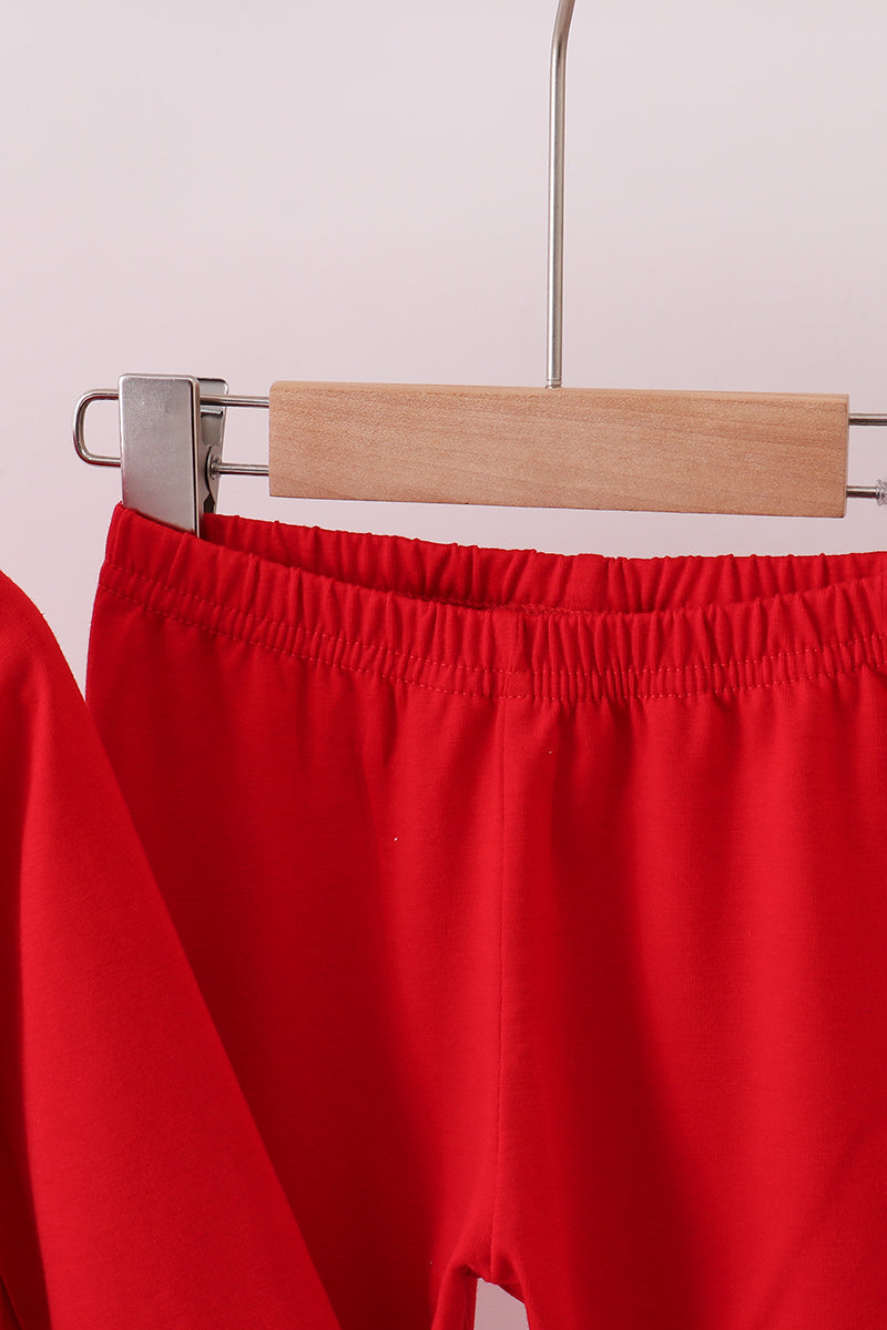 Christmas Tree Applique Pants Set