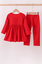 Christmas Tree Applique Pants Set