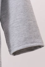 Gray farm applique top