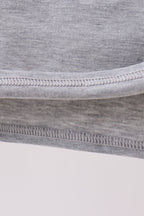 Gray farm applique top