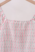 Floral tulip smocked mom dress