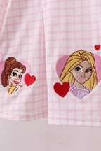 Red princess embroidery bloomer set