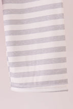 Red construction embroidery stripe pants set