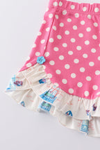 Platinum balcony print strap girl set